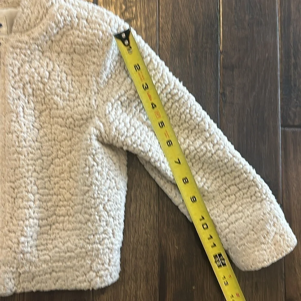 Old Navy Kids Cream Shearling Bomber Jacket Size 4T